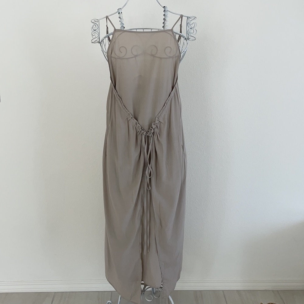 Grade & Gather Boho Nude Front Tie Cami Tess